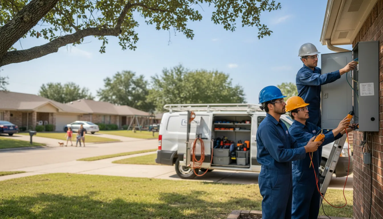 Certified electrician providing emergency electrical services in Langley, OK